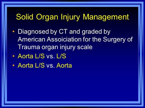 Blunt Aortic Injury with Concomitant Intra-abdominal Solid Organ Injury ...