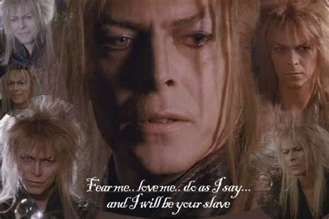 Jareth the Goblin King (David Bowie): Fear me, love me... | David bowie labyrinth, Bowie ...