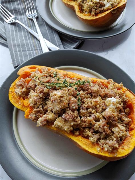 Stuffed Butternut Squash | FaveHealthyRecipes.com