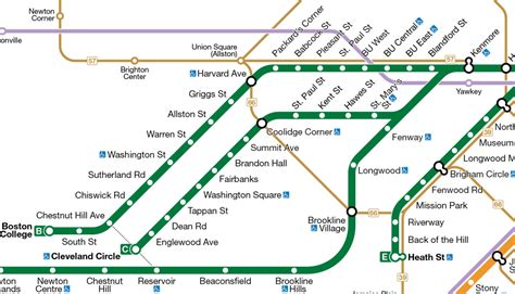 Transit Maps: My Boston MBTA Map: Work in Progress 1