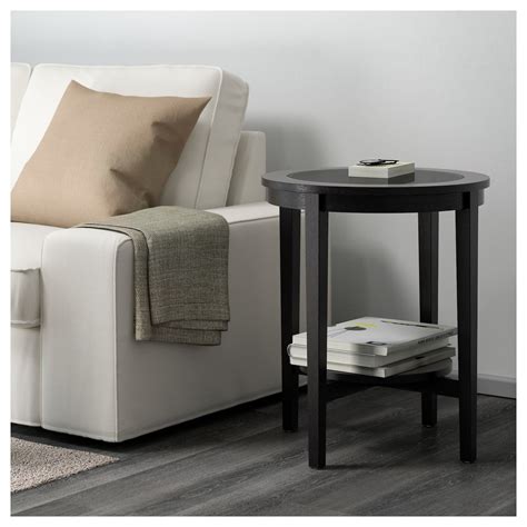 MALMSTA Side table, black-brown, 211/4" (54 cm) - IKEA | Black side table, Black side table ...