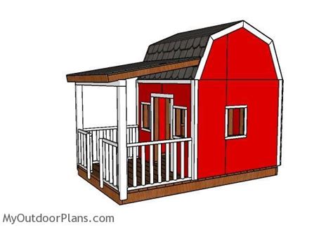 Barn Playhouse Plans | MyOutdoorPlans