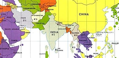 Physical And Political Map Of India Time Zones Map Images