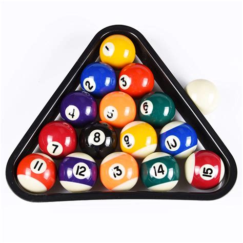 Mini Pool Ball Set with Triangle Rack | THE BILLIARDS GUY