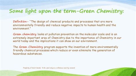 Green chemistry, Its Applications and Benefits