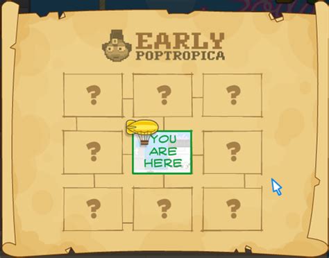 Poptropica Cheats for Early Poptropica Island - Poptrickia