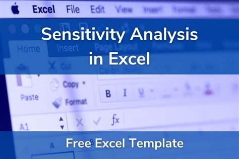 Sensitivity Analysis – Excel Template • 365 Financial Analyst