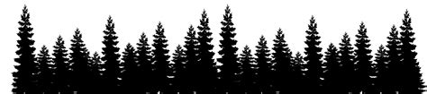 Eastern white pine Tree Forest Clip art - landscape silhouette png download - 1200*266 - Free ...