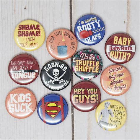 The Goonies Quotes Set of 12 1-inch Buttons or Magnets - Etsy