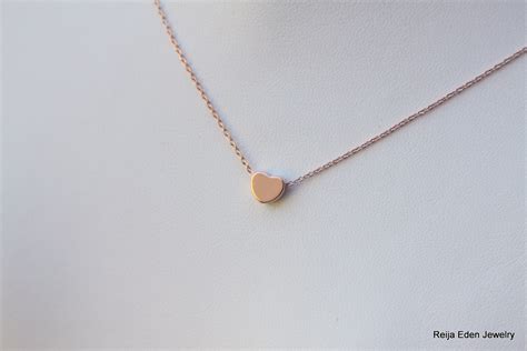 Heart Necklace - Rose Gold | Handmade Jewelry by jewelry designer Reija ...