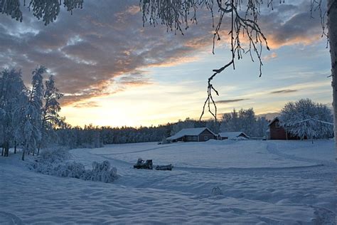 Lapland Sweden Sunset Winter - Free photo on Pixabay