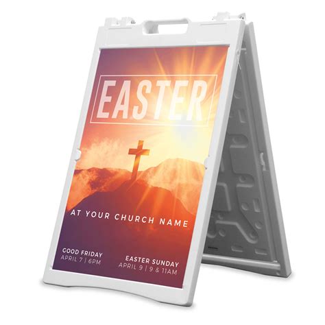 Easter Sunrise Cross Banner - Church Banners - Outreach Marketing