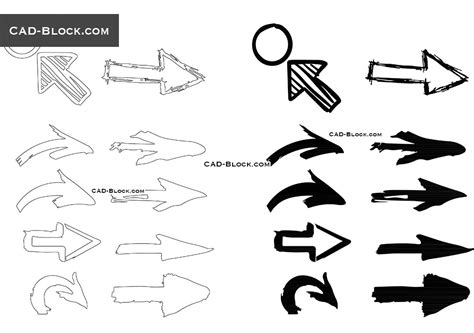 Arrows DWG block free download