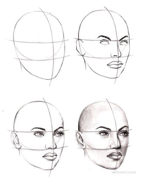 How To Draw Faces - diy Thought in 2020 | Pencil drawings for beginners ...