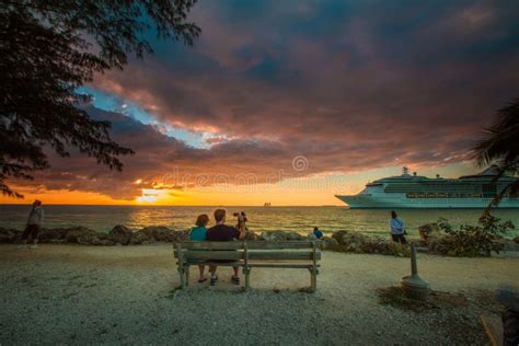 Key West Sunset editorial stock photo. Image of sailing - 73754233