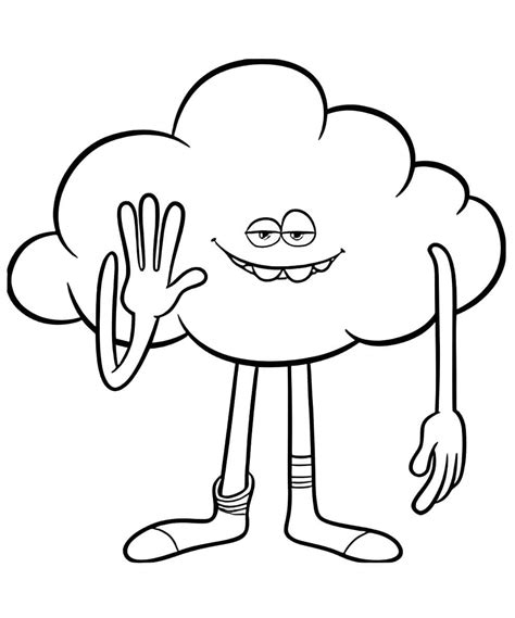 Cloud Guy from Trolls coloring page - Download, Print or Color Online for Free