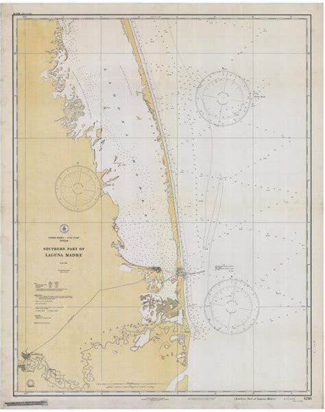 Laguna Madre Map & Rio Grande 1933 Nautical Chart Print | Etsy | Nautical chart, Map print, Prints