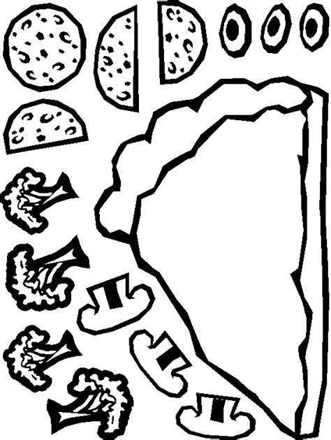 Gambar Cut Paste Paper Pizza Thanksgiving Coloring Pages di Rebanas ...