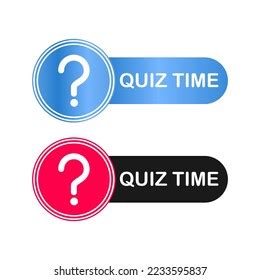 Quiz Time Logo Template Illustration Stock Vector (Royalty Free ...