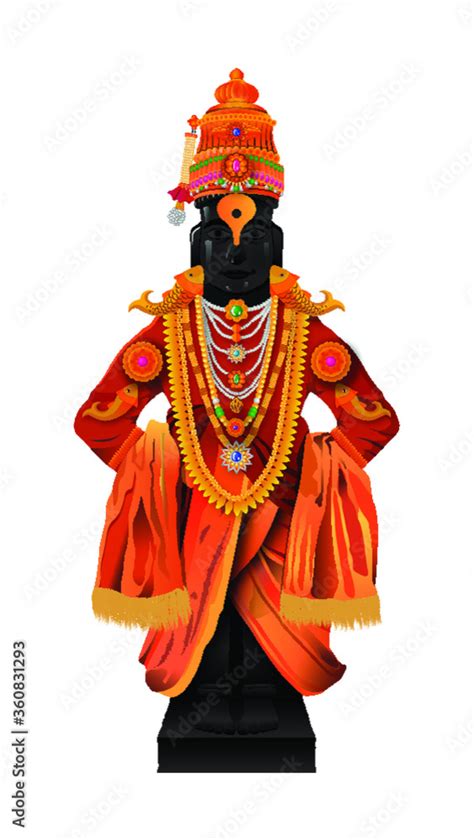 Vector of Indian god vitthal Stock Vector | Adobe Stock