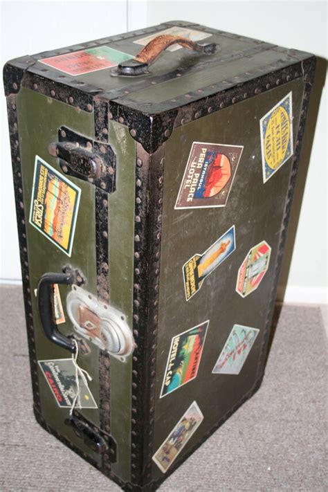 Vintage Travel Trunk by LauraMichelleCreates on Etsy