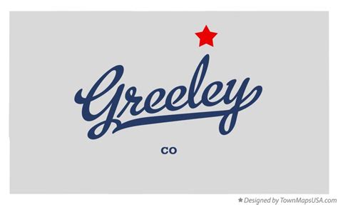 Map of Greeley, CO, Colorado