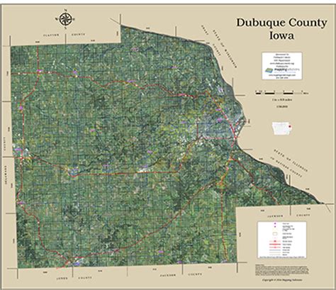 Dubuque County Iowa 2016 Aerial Map, Dubuque County Parcel Map 2016, Dubuque County Plat Map ...