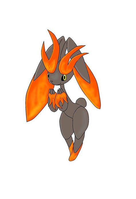 First ever attempt at a regional varient. Fire normal type lopunny that ...