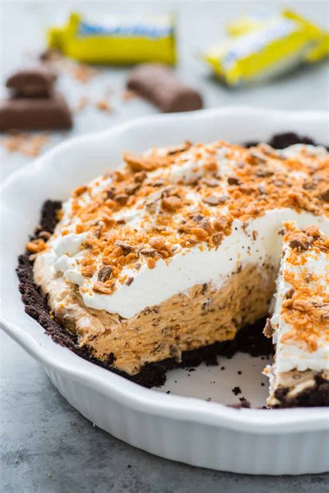 Butterfinger Pie (No Bake Dessert) - The First Year