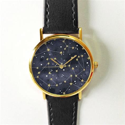 Constellation Watch, Sky Full of Stars, Vintage Style Leather Watch ...