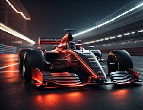 Premium AI Image | Red race car with the number 2 on the front