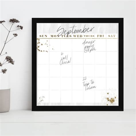 Whiteboard Calendar Dry Erase Board | West Elm