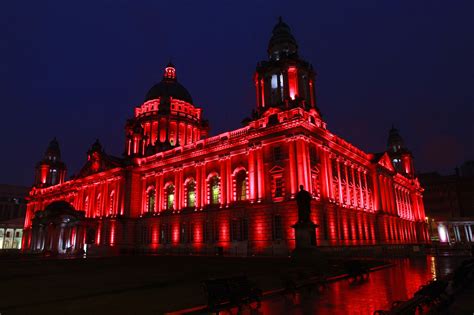 Gerry Adams on Twitter: "RT @belfastcc: City Hall will be illuminated in red tonight for An Lá ...