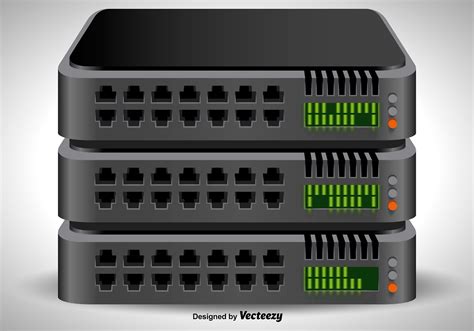 Vector 3D server rack icon - Download Free Vector Art, Stock Graphics ...