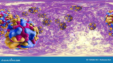 Rhinoviruses, the Viruses Which Cause Common Cold Stock Illustration - Illustration of infection ...