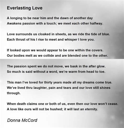 Everlasting Love Poem