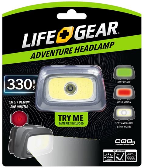 LIFE+GEAR 41-3912 Headlamp, AAA Battery, - The Home Improvement Outlet