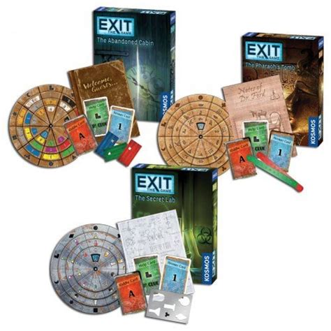 Thames & Kosmos Exit the Game Bundle of 3 - Escape Room Boardgames ...