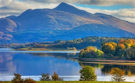 Photographs and map of an ascent of the Corbett Beinn Trilleachan above Loch Etive and ...