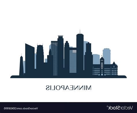 Minneapolis Skyline Vector at GetDrawings | Free download