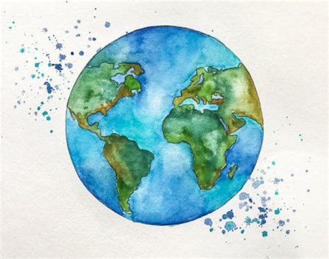 #New | Water color world map, Drawings, Watercolor paintings