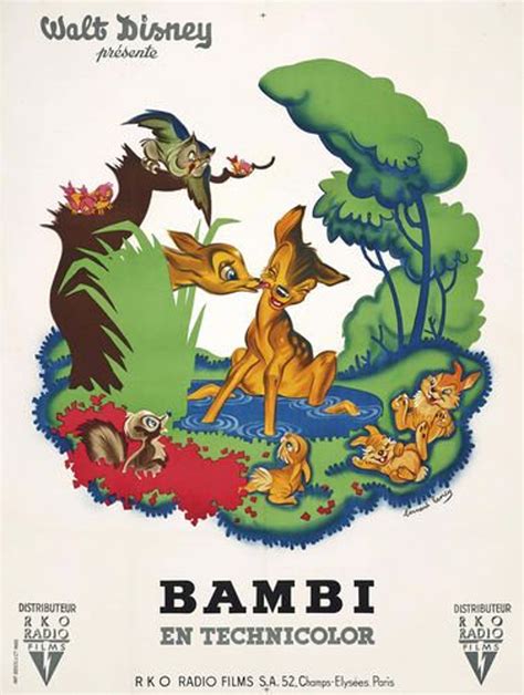 Vintage Bambi Movie Poster A3/A2/A1 Print - Etsy