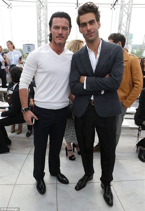 In good-looking company: The DJ joined Luke Evans and Jon Kortajarena ...