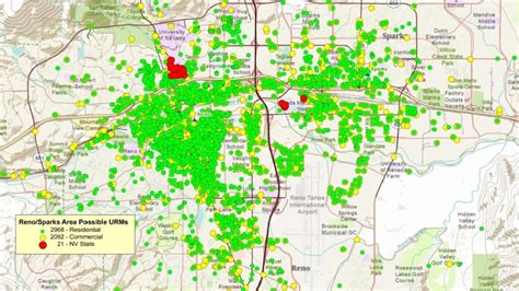 Map shows where Reno-area buildings might be a problem in a major quake ...