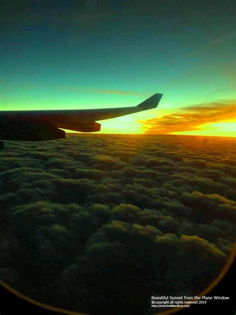 Viewing the Sunset Through an Airplane Window | Live Life and Love