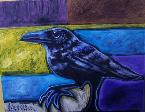 Raven Acrylic Painting at PaintingValley.com | Explore collection of ...