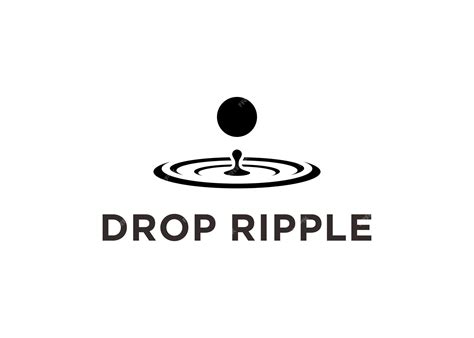 Premium Vector | Drop ripple logo design vector illustration