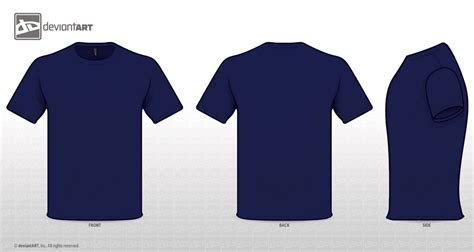 Navy Tee Template PNG by sleeprobber on DeviantArt