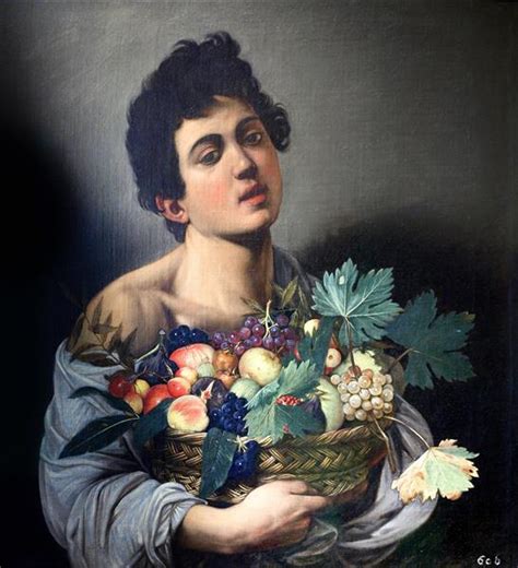 Boy with a Basket of Fruit, c.1593 - Caravaggio - WikiArt.org