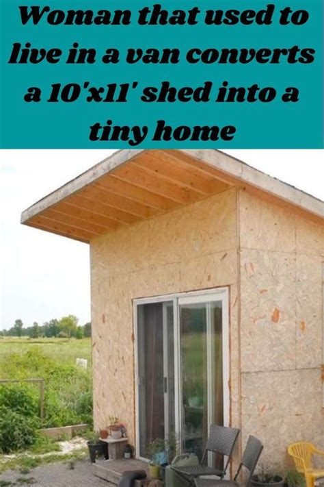 Woman that used to live in a van converts a 10'x11' shed into a tiny home | Tiny house, Shed ...